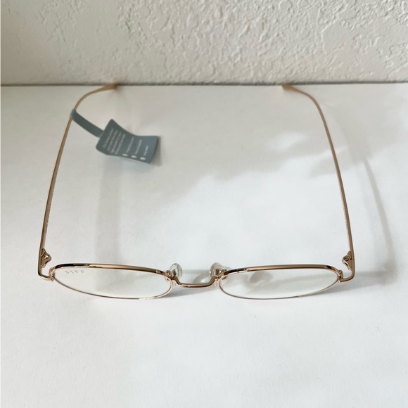 Diff Eyewear Reid Gold Round Blue Light Blocking Glasses New - Picture 5 of 11